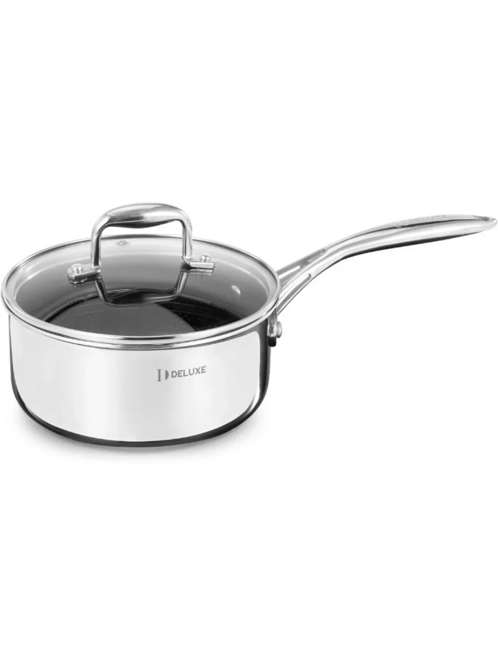 2QT Hybrid Ceramic Nonstick Saucepan with Lid - Perfect for Daily Cooking